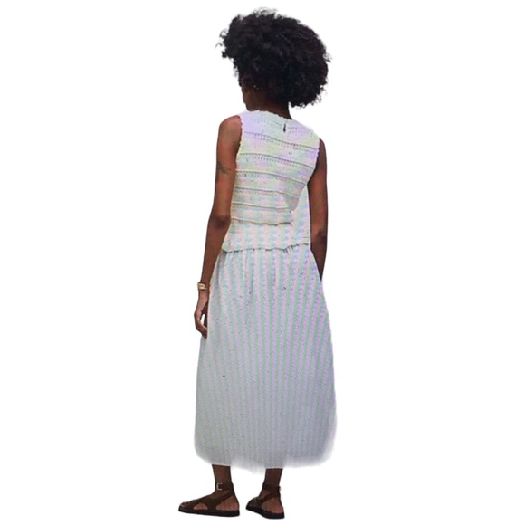 Banjanan Heather Cream Round Neck Crochet Cotton Pocket Maxi Dress Size XS - Picture 2 of 7